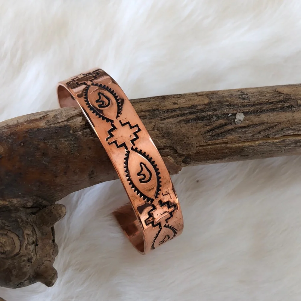COPY - New Navajo Artisan Waylon Plummer Copper Bracelet